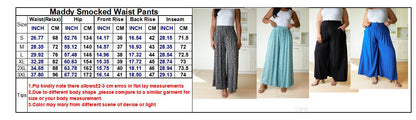 Smocked Waist Pants in Assorted Prints