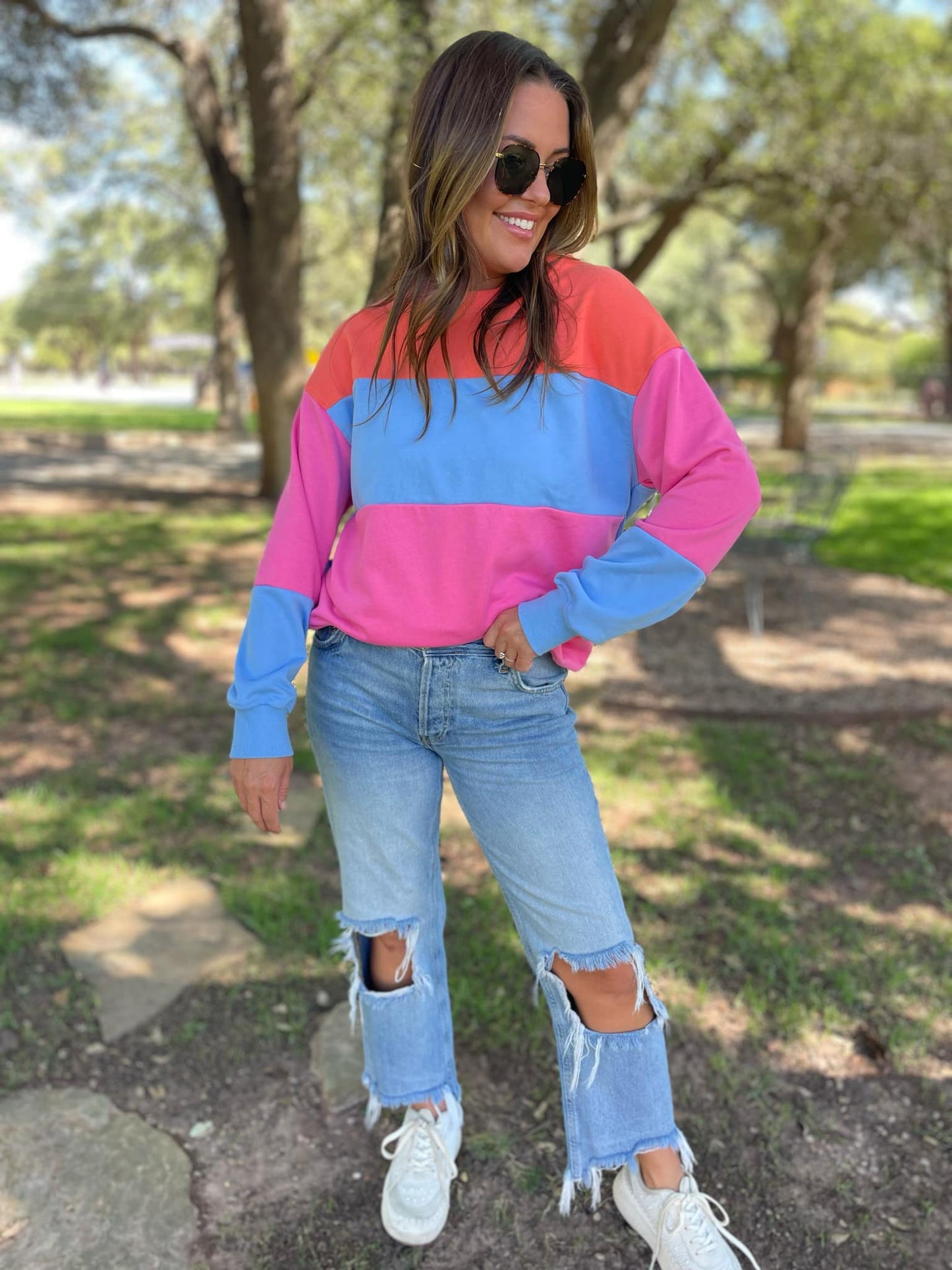 Finnley Colorblock Pullover in Four Colors