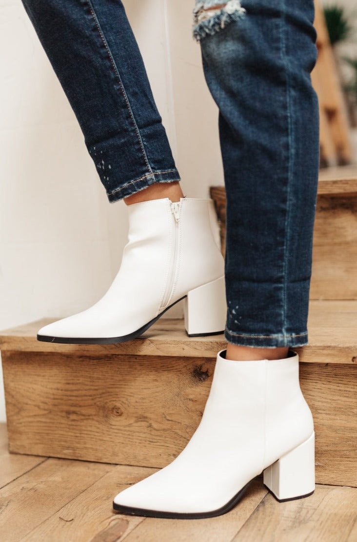 White Ankle Boots