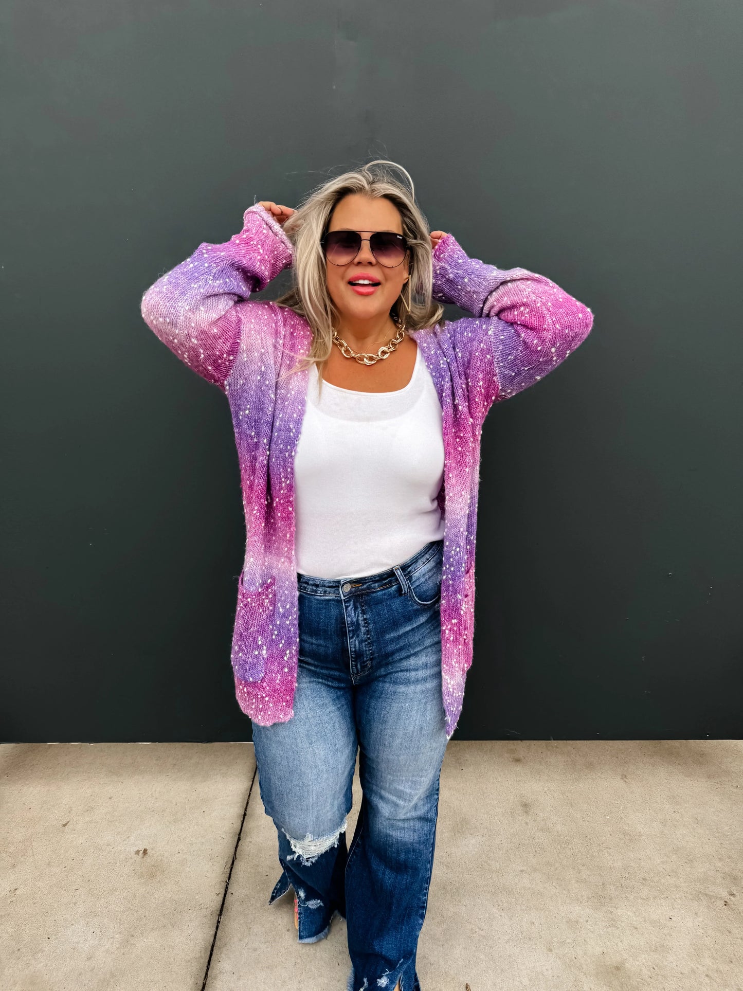 PREORDER: Starstruck Ombre Cardigan in Three Colors