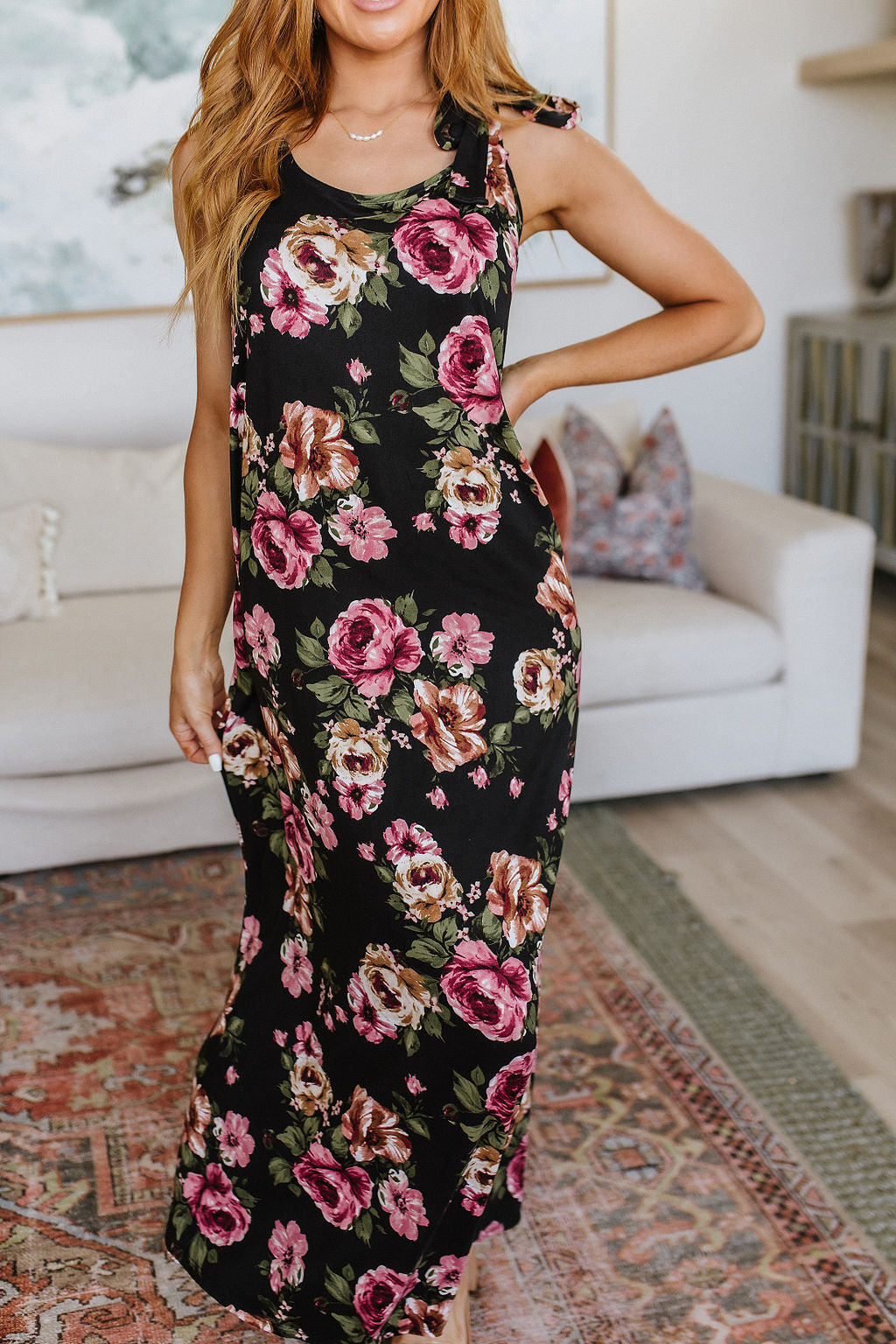 Fortuitous in Floral Maxi Dress