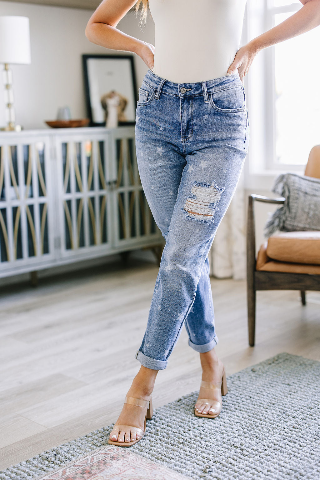 Juliet Star Crossed Boyfriend Jeans