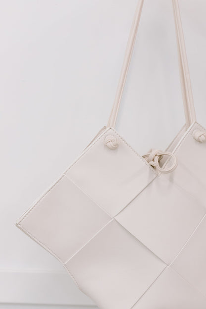 Woven Tote in White