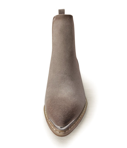 Wylie Suede Ankle Boot in Taupe